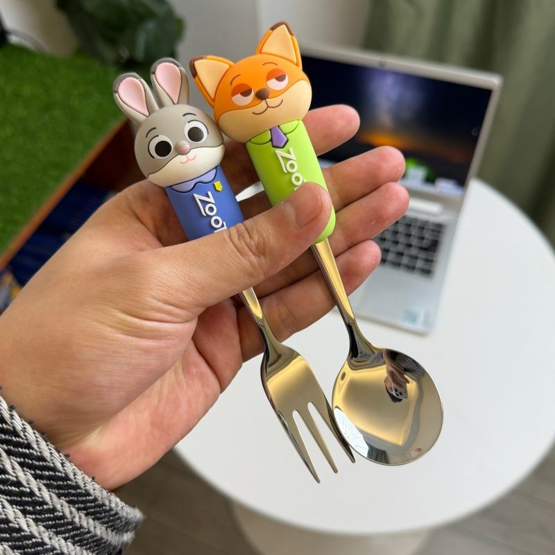 Kitchen Appliances Combo - Zootopia Cartoon Spoon Fork Set 304