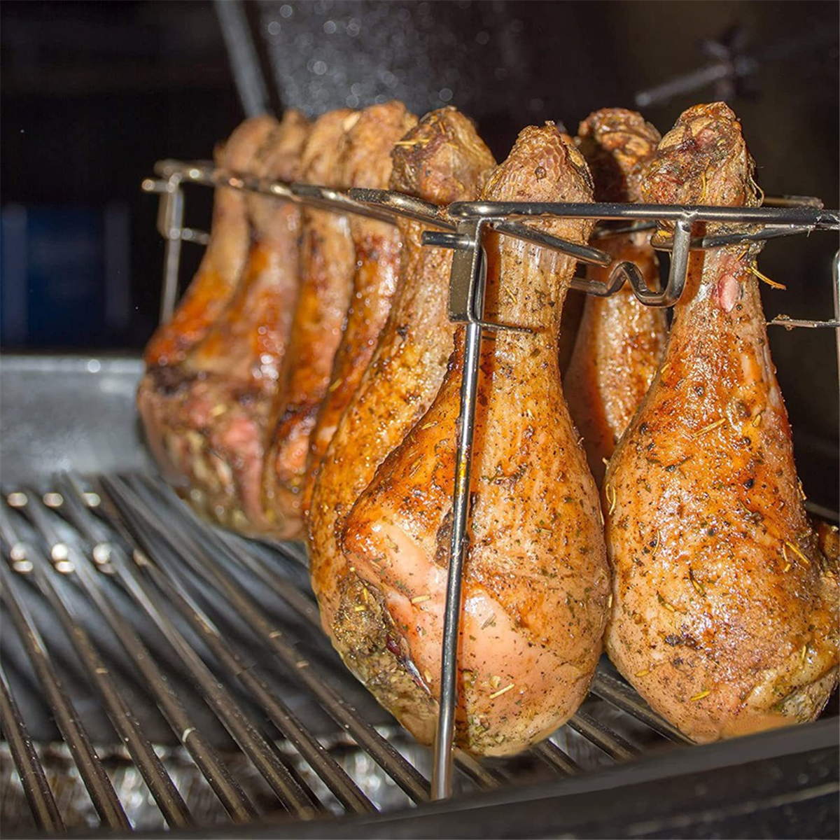 Electric Smoker Bbq - BABZ Stainless Steel Roasting Stand,Rib Rack