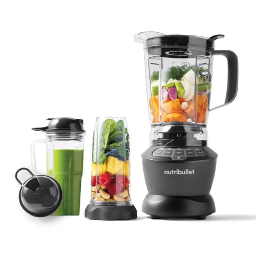 Kitchen Appliances Combo - Full-Size Blender Combo 1200W Dark Gray