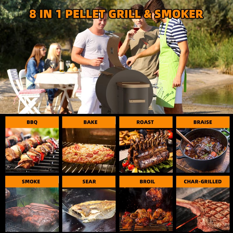 BBQ Portable Foldable Pellet G - Electric Smoker Bbq recensione e prezzo