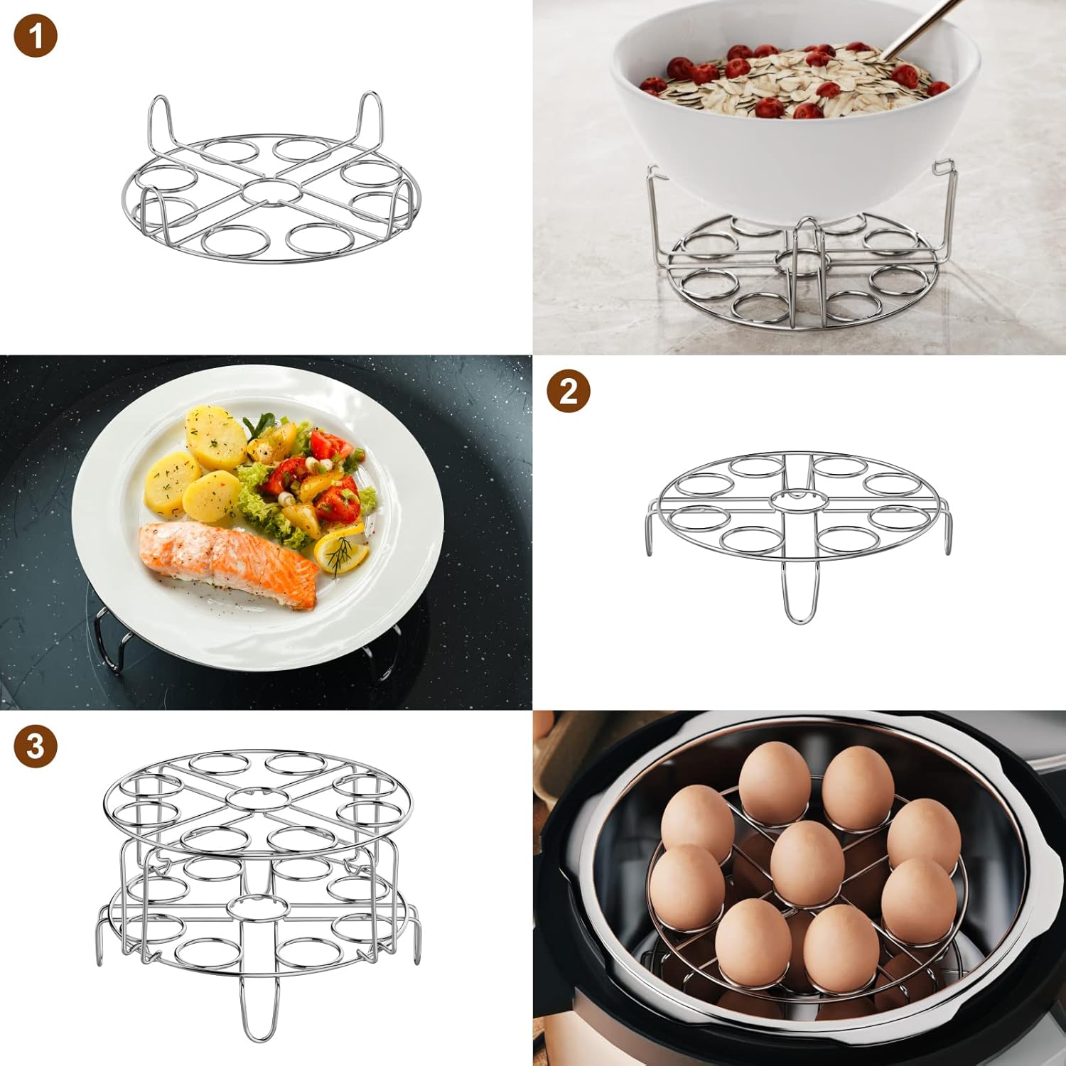 Stainless Steel Egg Steamer Ra - Instant Pot Pressure Cooker recensione e prezzo