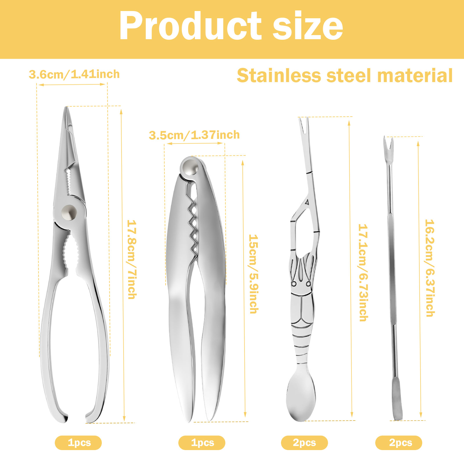 6/9/12Pcs Stainless Steel Seaf - Kitchen Appliances Combo recensione e prezzo