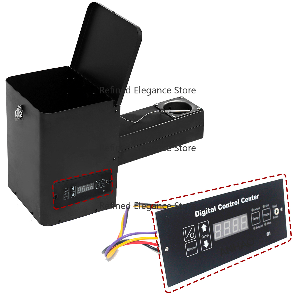 Pellet BBQ Smoker Hopper Assem - Electric Smoker Bbq recensione e prezzo