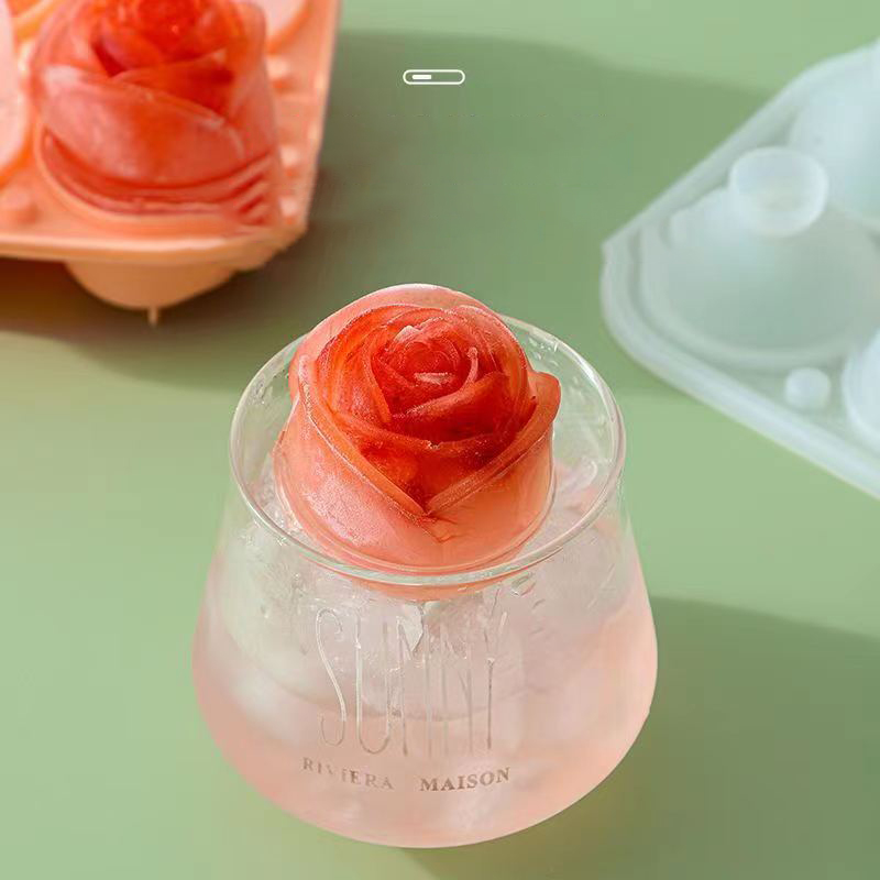 3D Rose Ice Molds 4 Holes Ice  - Kitchen Appliances Garage recensione e prezzo