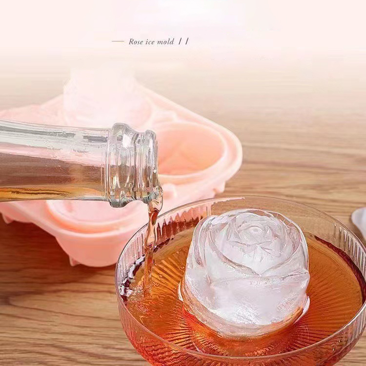3D Rose Ice Molds 4 Holes Ice  - Kitchen Appliances Garage recensione e prezzo