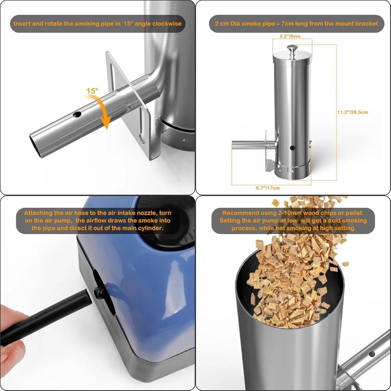 Portable Electric BBQ Smoker w - Electric Smoker Bbq recensione e prezzo