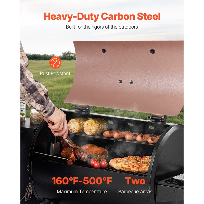Wood Pellet Grill Smoker with  - Electric Smoker Bbq recensione e prezzo