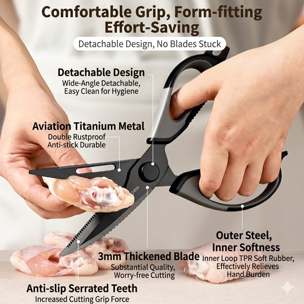 Kitchen scissors Titanium Chic - Kitchen Appliances Garage recensione e prezzo