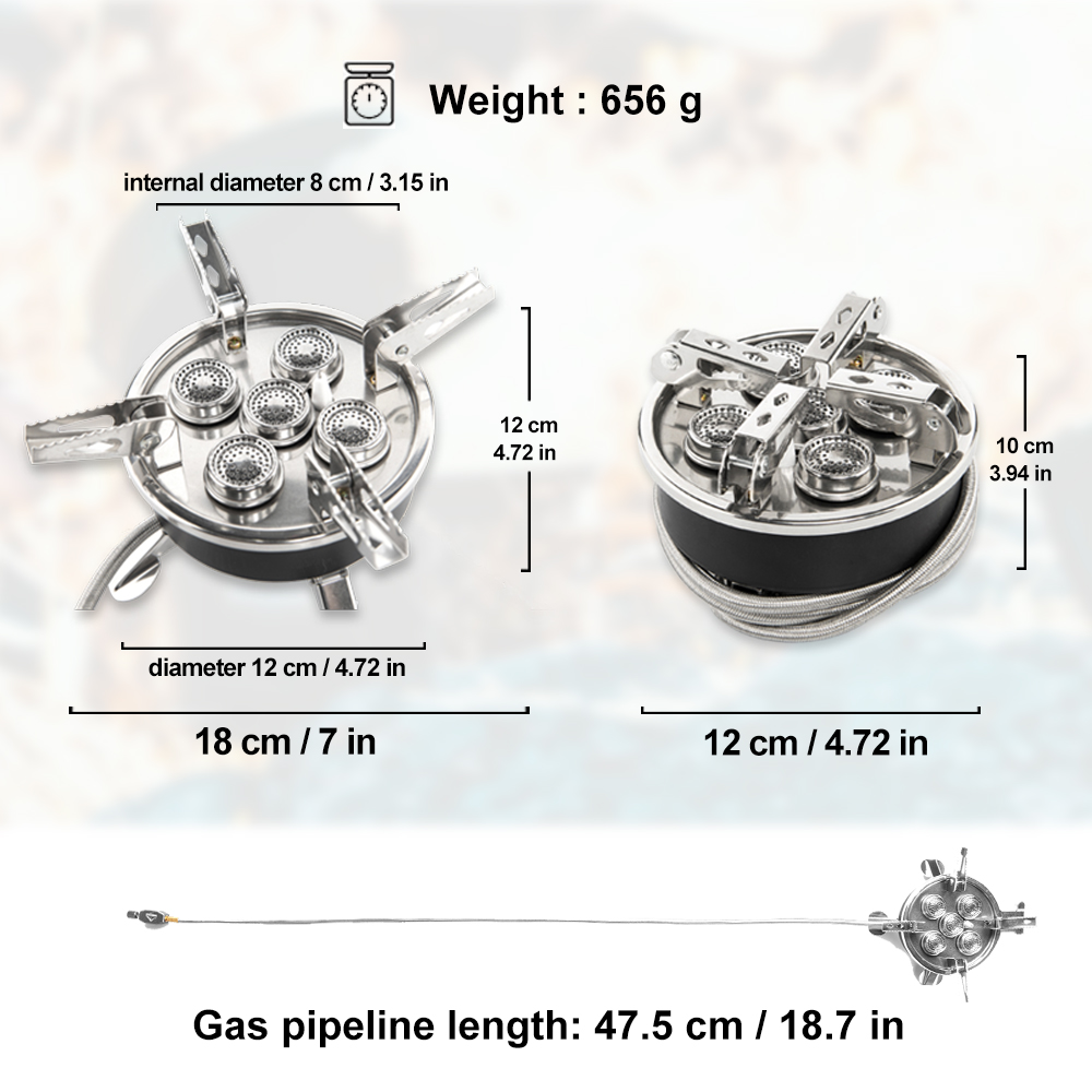 Widesea Camping 5in1 Gas Stove - Kitchen Appliances Gas Stove recensione e prezzo