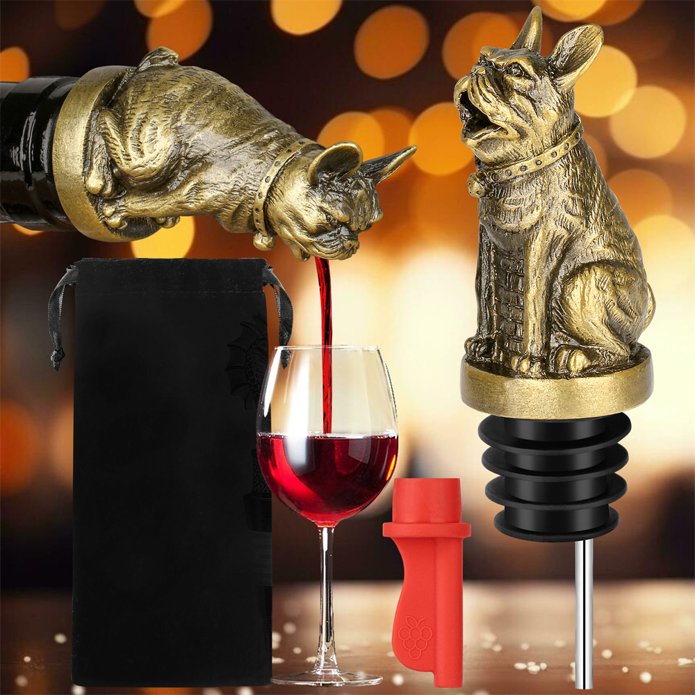 Cute French Bulldog Wine Pouer - Kitchen Appliances Garage recensione e prezzo