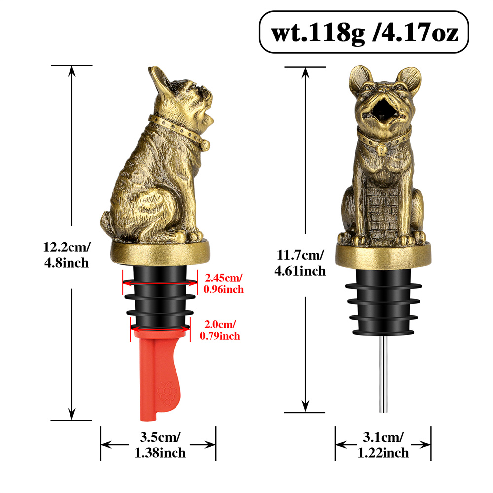 Cute French Bulldog Wine Pouer - Kitchen Appliances Garage recensione e prezzo